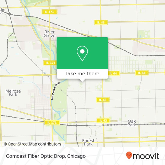 Comcast Fiber Optic Drop map