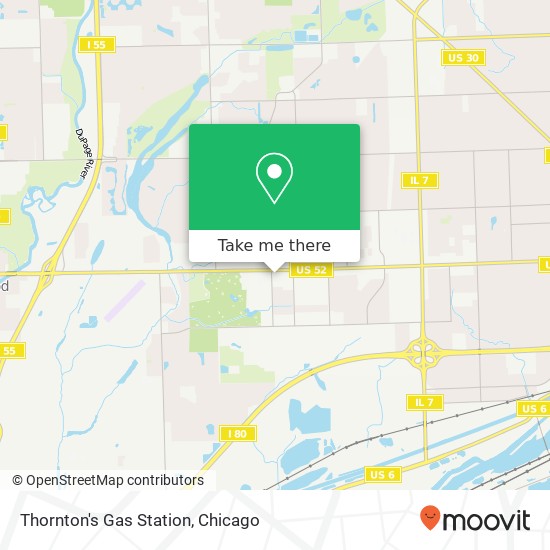 Thornton's Gas Station map