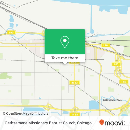 Mapa de Gethsemane Missionary Baptist Church