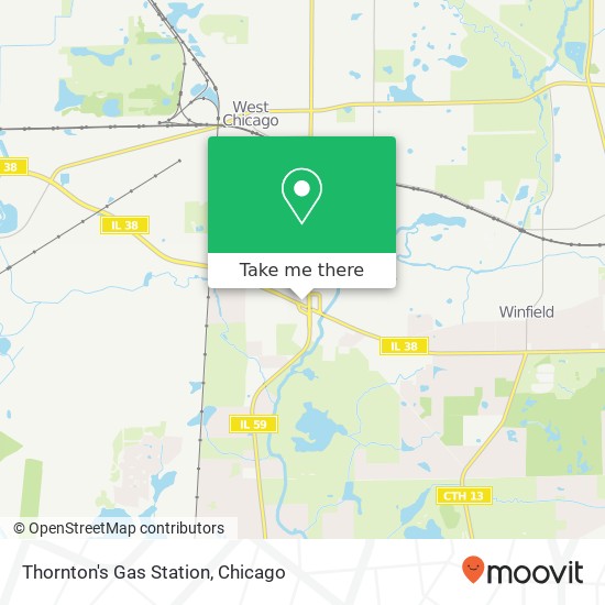 Mapa de Thornton's Gas Station