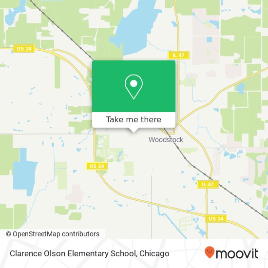 Mapa de Clarence Olson Elementary School