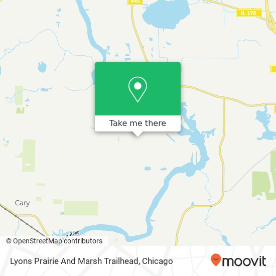 Lyons Prairie And Marsh Trailhead map