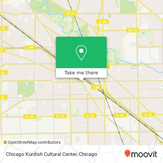 Chicago Kurdish Cultural Center map