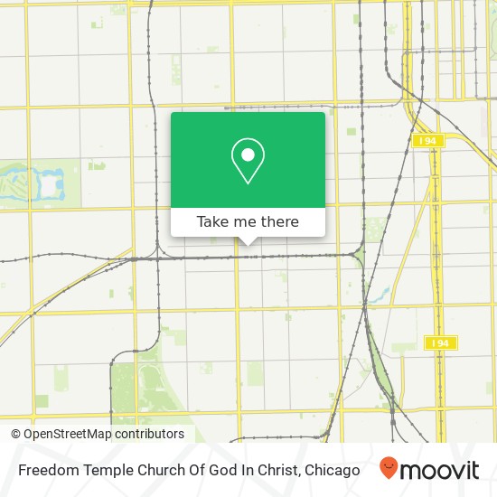 Freedom Temple Church Of God In Christ map