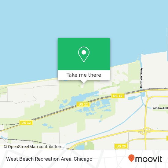 West Beach Recreation Area map