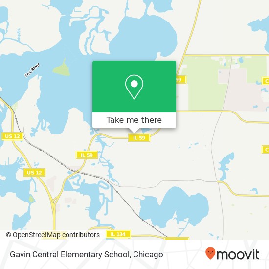 Gavin Central Elementary School map