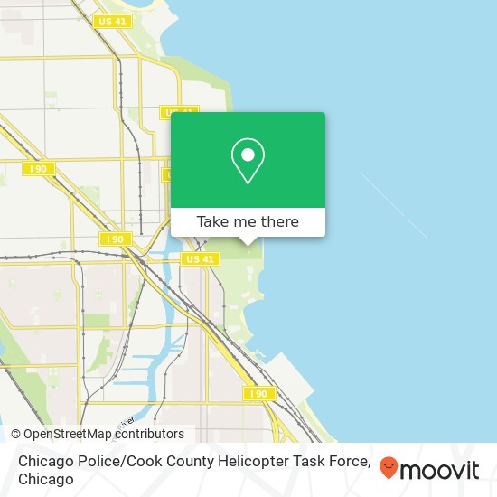 Mapa de Chicago Police / Cook County Helicopter Task Force