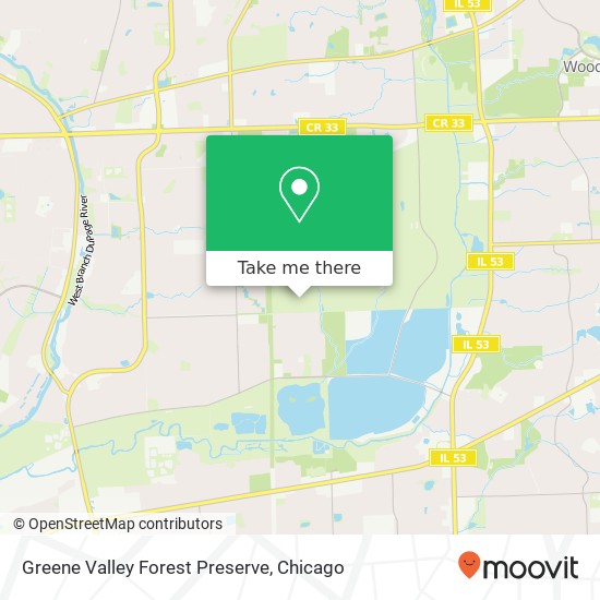 Greene Valley Forest Preserve map