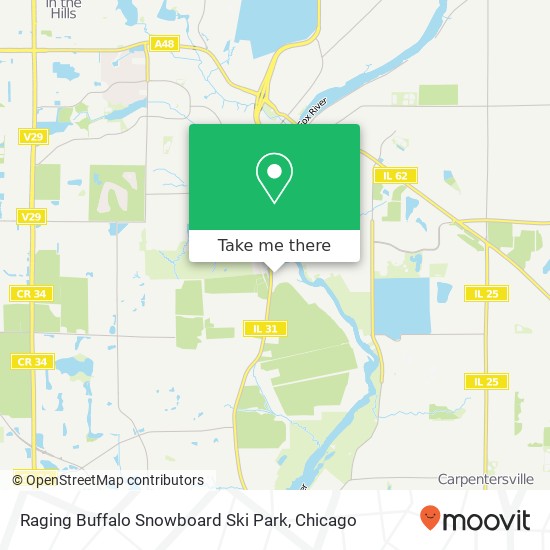 Raging Buffalo Snowboard Ski Park map