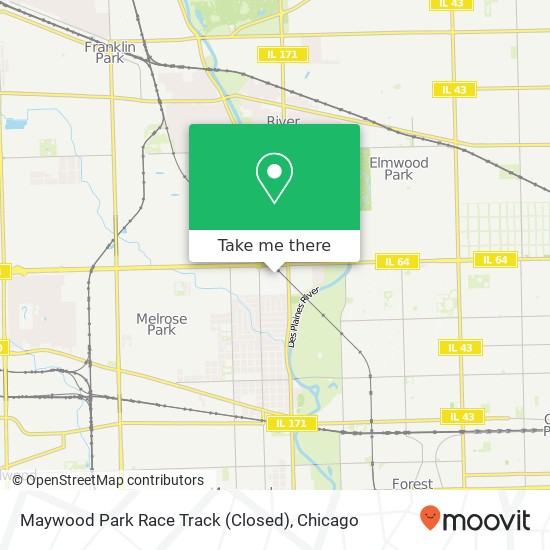 Maywood Park Race Track (Closed) map