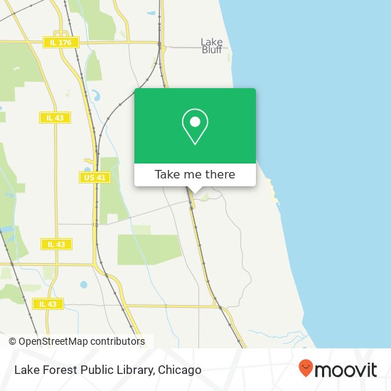 Lake Forest Public Library map