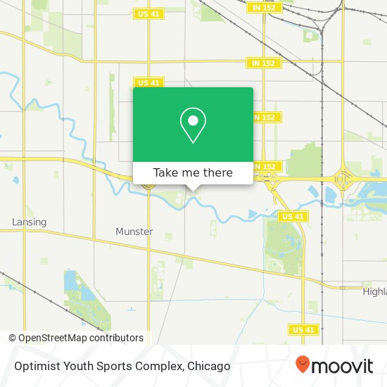 Mapa de Optimist Youth Sports Complex