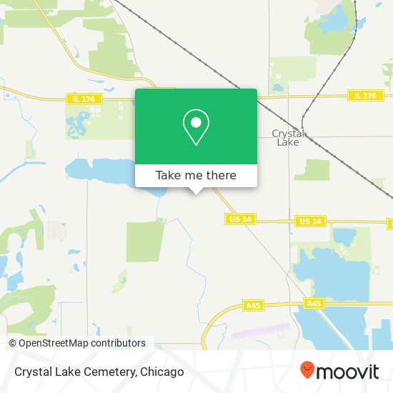 Mapa de Crystal Lake Cemetery