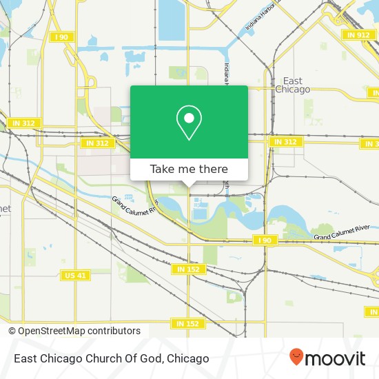 Mapa de East Chicago Church Of God