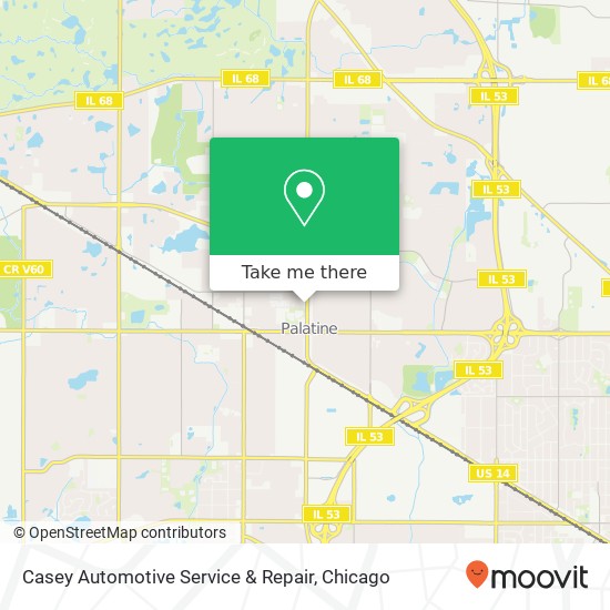 Mapa de Casey Automotive Service & Repair