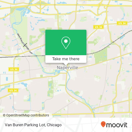 Mapa de Van Buren Parking Lot