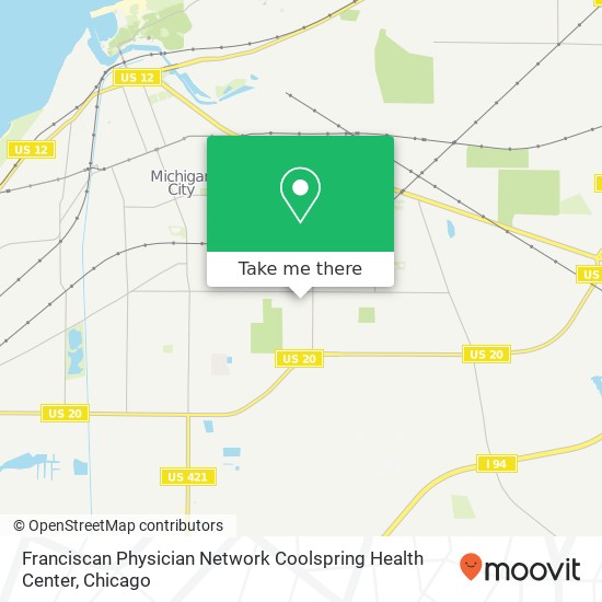 Mapa de Franciscan Physician Network Coolspring Health Center