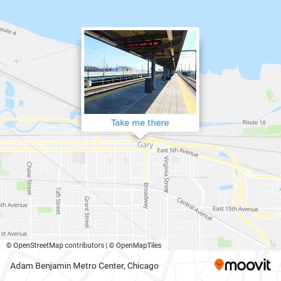 Mapa de Adam Benjamin Metro Center