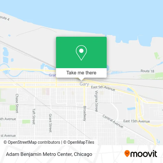 Adam Benjamin Metro Center map