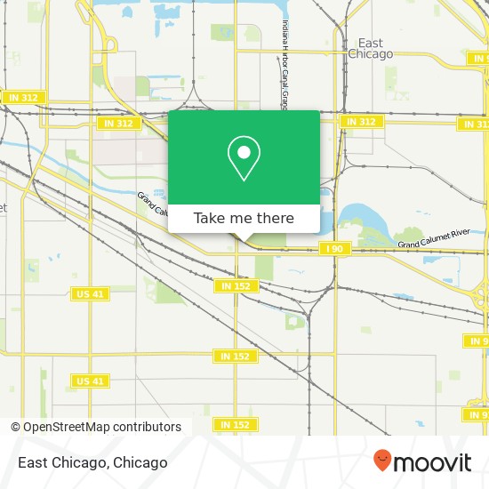 Mapa de East Chicago