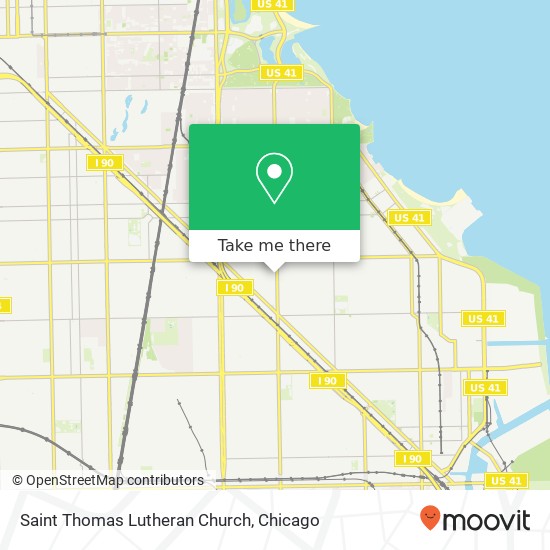 Saint Thomas Lutheran Church map