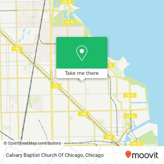 Mapa de Calvary Baptist Church Of Chicago