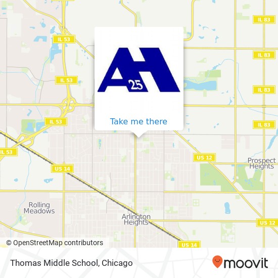 Thomas Middle School map