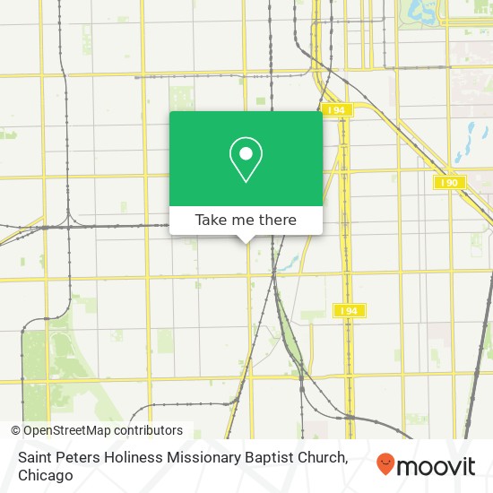 Saint Peters Holiness Missionary Baptist Church map