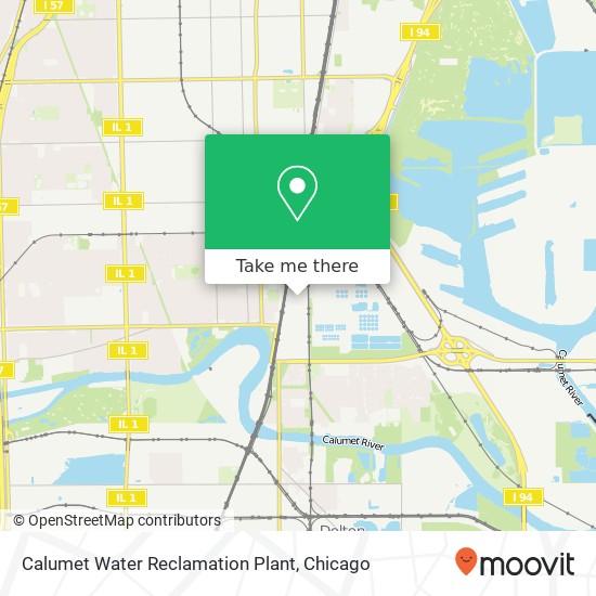 Calumet Water Reclamation Plant map