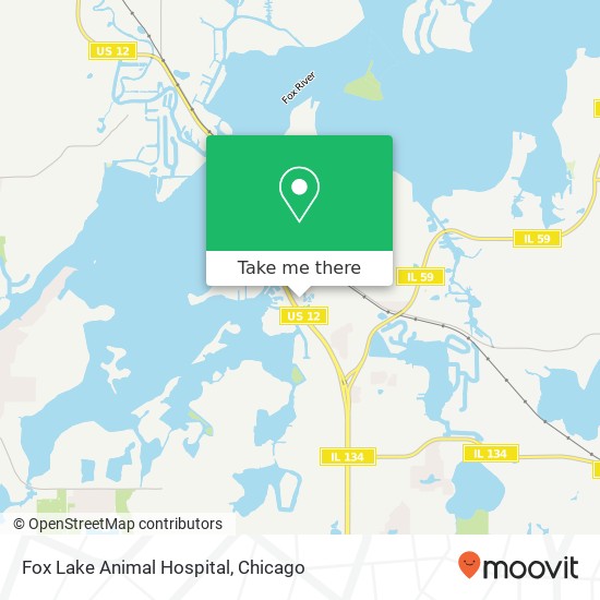 Fox Lake Animal Hospital map