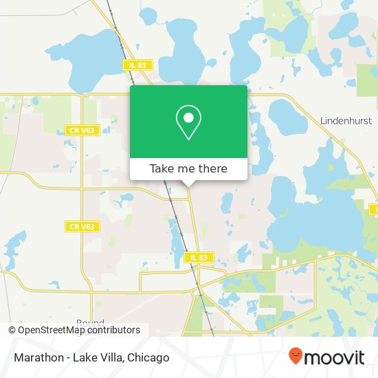 Mapa de Marathon - Lake Villa