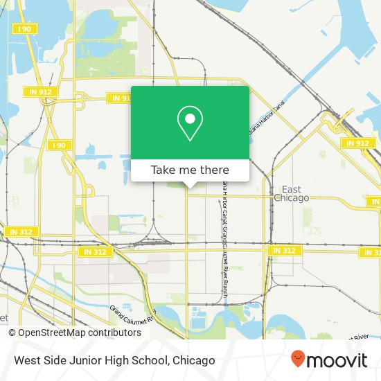 West Side Junior High School map