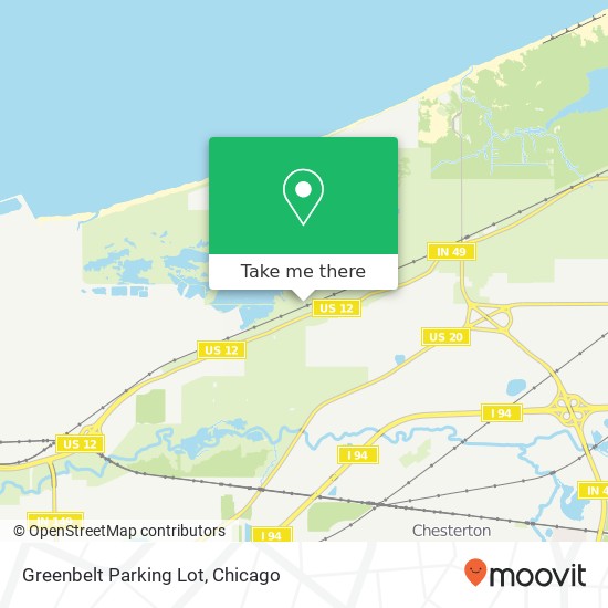 Greenbelt Parking Lot map