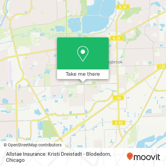 Allstae Insurance: Kristi Dreistadt - Blodedorn map