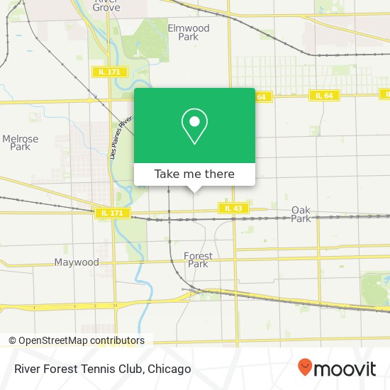 River Forest Tennis Club map