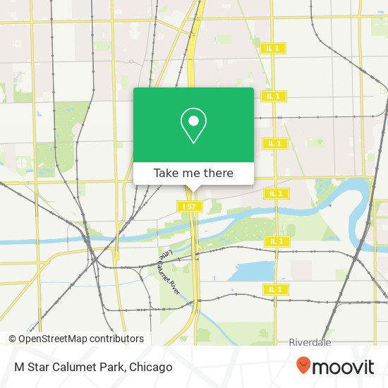 M Star Calumet Park map