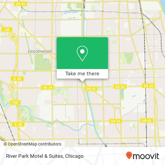 Mapa de River Park Motel & Suites