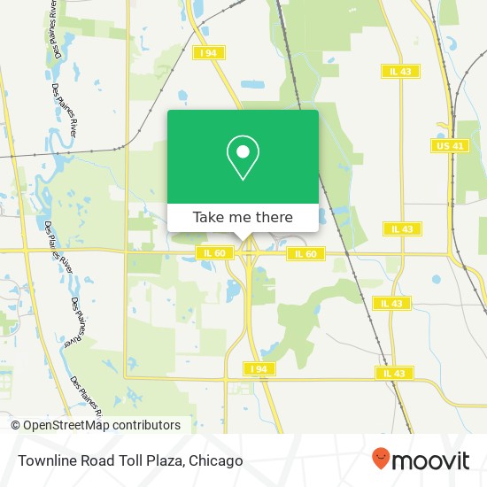 Townline Road Toll Plaza map