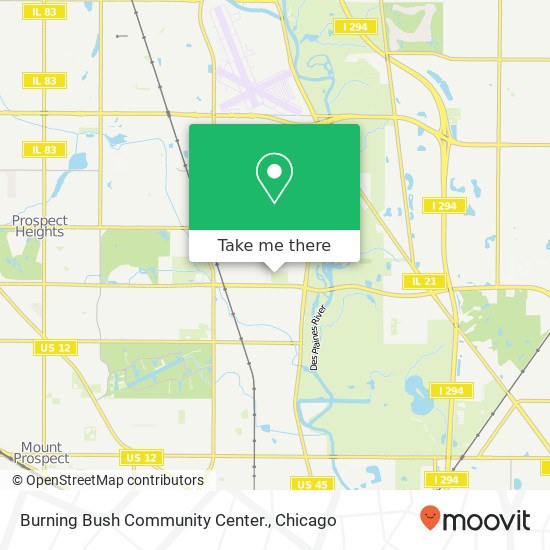 Burning Bush Community Center. map
