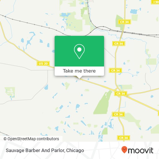 Mapa de Sauvage Barber And Parlor