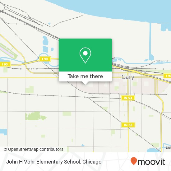John H Vohr Elementary School map