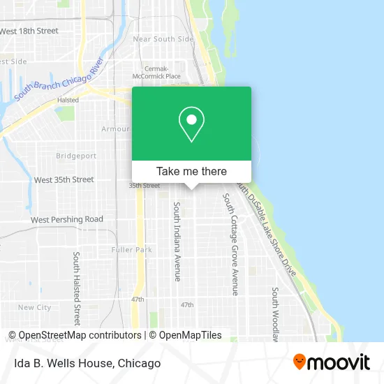 Ida B. Wells House map