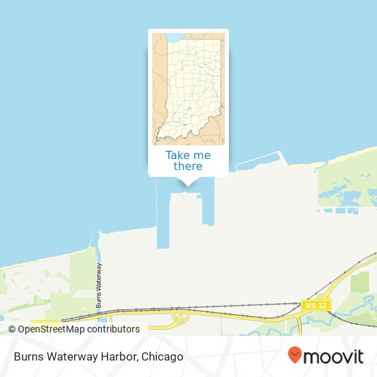 Burns Waterway Harbor map