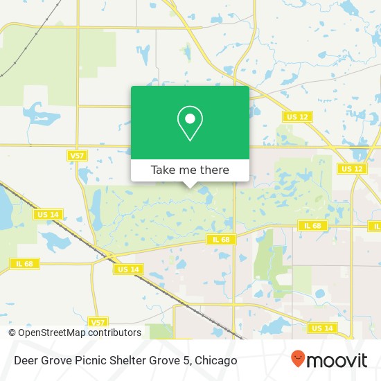 Deer Grove Picnic Shelter Grove 5 map
