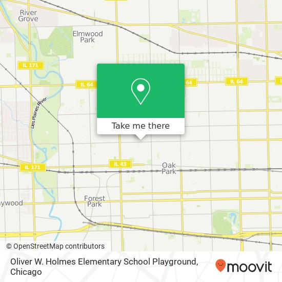 Oliver W. Holmes Elementary School Playground map