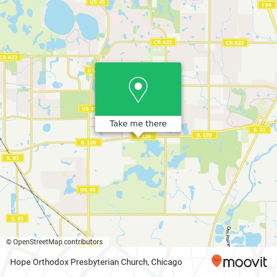 Mapa de Hope Orthodox Presbyterian Church