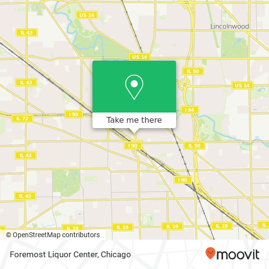 Mapa de Foremost Liquor Center