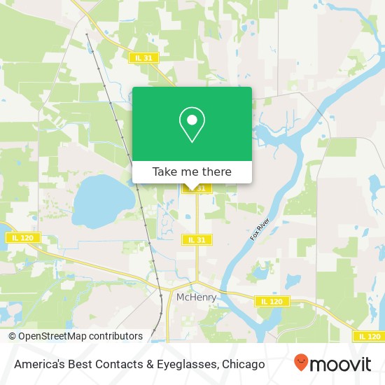 America's Best Contacts & Eyeglasses map