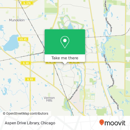 Aspen Drive Library map