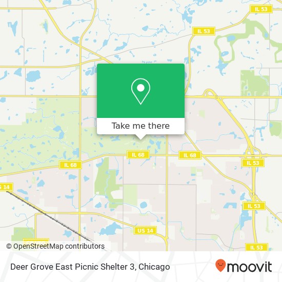 Deer Grove East Picnic Shelter 3 map
